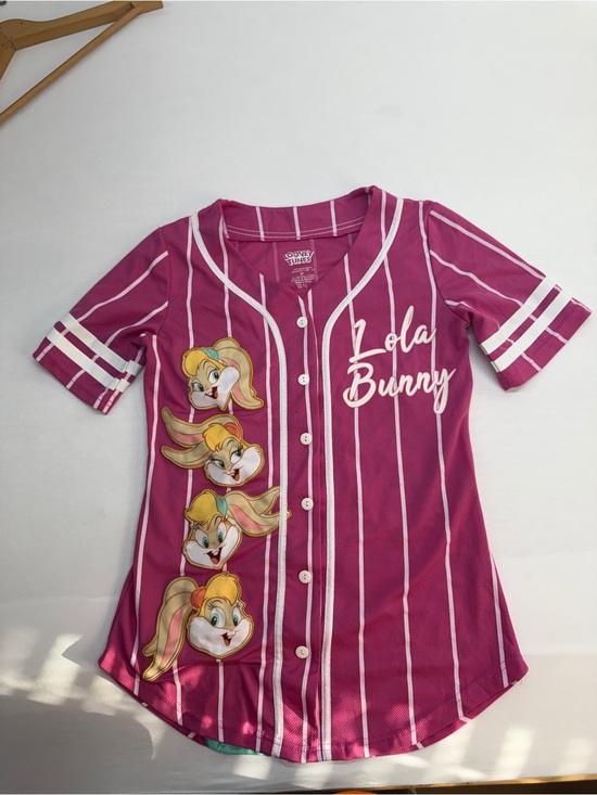 Warner Bros. Tops - Warner Bros. Looney Tunes Pink and White Graphic Jersey